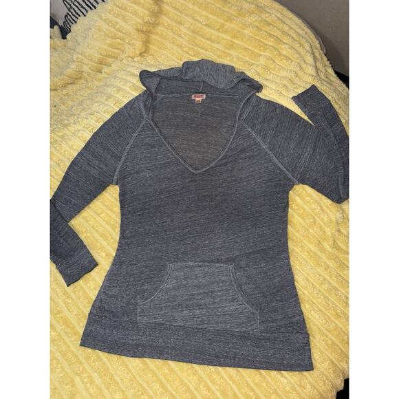 Womens, Massimo, Gray, Heather, Lightweight Hoodie Sweatshirt, Pullover Size Xl - Picture 2 of 4